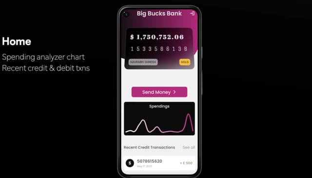 Big Bucks Banking App project img